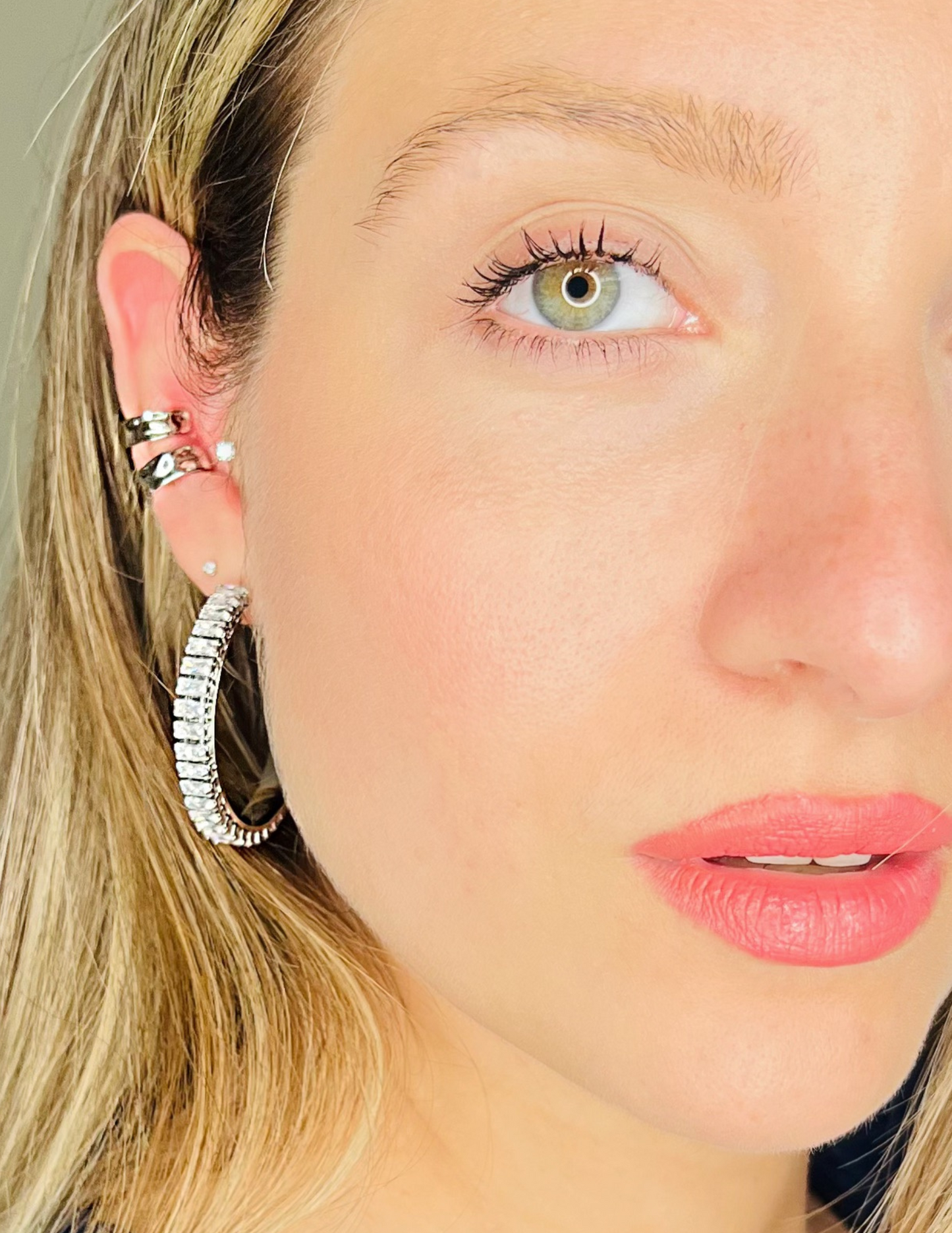 Half hoops earrings style