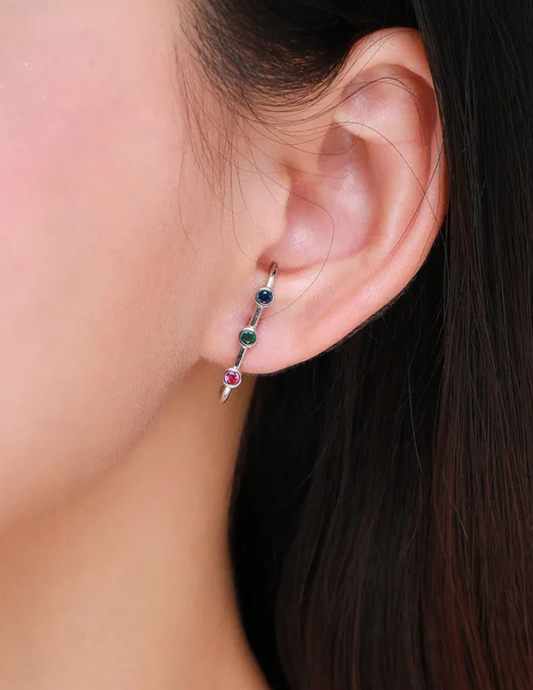 Pin Earcuff multicolor earring