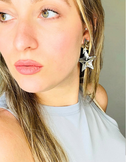 Double star earrings