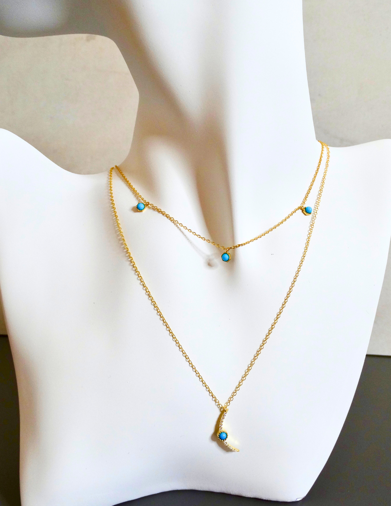 Sphere turquoise necklace