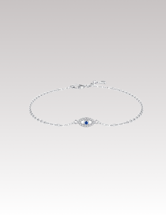 Minimalist L-blue eye bracelet