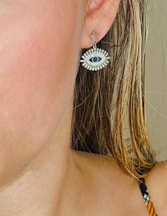 Eye drop earring