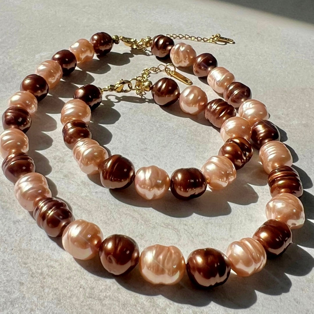 Maxi chocker pearl necklace